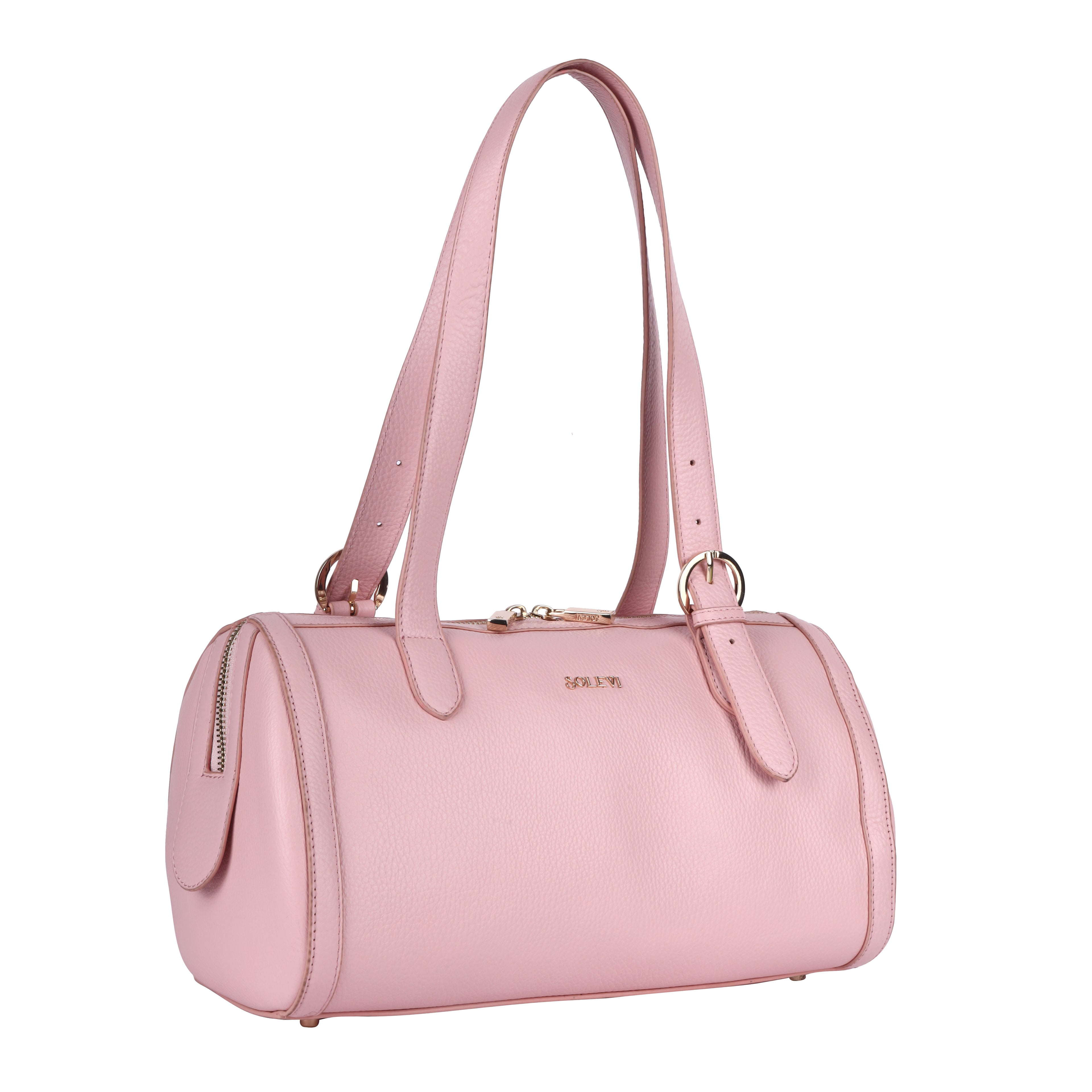 LIDWINA Genuine Leather Crossbody Bag for Women | Dusty Pink Handbag