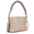 Rumi Genuine Leather Shoulder Bag for Women – Dark Grey Premium Leather Handbag