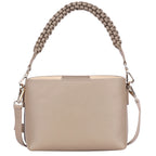 Rumi Genuine Leather Shoulder Bag for Women – Dark Grey Premium Leather Handbag