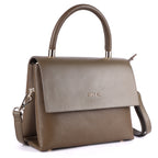 Vetra Genuine Leather Crossbody Bag for Women – Taupe Premium Leather Handbag
