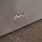 Vetra Genuine Leather Crossbody Bag for Women – Taupe Premium Leather Handbag