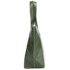 Hailey Premium Genuine Leather Shopper Tote Bag for Women in Olive | Spacious Luxury Leather Handbag with Gold Hardware
