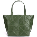 Hailey Premium Genuine Leather Shopper Tote Bag for Women in Olive | Spacious Luxury Leather Handbag with Gold Hardware