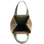 Viola Premium Suede & Genuine Leather Crossbody Bag for Women in Olive