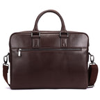 Westbrook Premium Genuine Leather Laptop Bag for Men in Brown & Tan | Professional Office Briefcase with Spacious Laptop Compartment