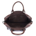 Westbrook Premium Genuine Leather Laptop Bag for Men in Brown & Tan | Professional Office Briefcase with Spacious Laptop Compartment