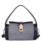 Contessa Liu Premium Genuine Leather Crossbody Bag for Women in Blue | Elegant Compact Designer Sling Bag with Gold Hardware