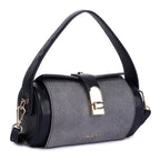 Contessa Liu Premium Genuine Leather Crossbody Bag for Women in Blue | Elegant Compact Designer Sling Bag with Gold Hardware