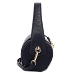Contessa Liu Premium Genuine Leather Crossbody Bag for Women in Blue | Elegant Compact Designer Sling Bag with Gold Hardware