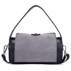 Contessa Liu Premium Genuine Leather Crossbody Bag for Women in Blue | Elegant Compact Designer Sling Bag with Gold Hardware