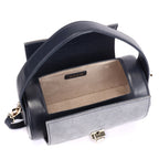 Contessa Liu Premium Genuine Leather Crossbody Bag for Women in Blue | Elegant Compact Designer Sling Bag with Gold Hardware