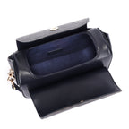Contessa Premium Leather Round Sling Bag for Women in Blue