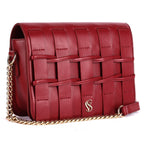Eliza Premium Leather Crossbody Bag for Women | Maroon Genuine Leather Handbag
