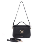 Ivy Premium Genuine Leather Crossbody Bag for Women in Black | Elegant Full-Grain Cow Leather Sling Handbag with Gold Hardware