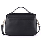 Ivy Premium Genuine Leather Crossbody Bag for Women in Black | Elegant Full-Grain Cow Leather Sling Handbag with Gold Hardware