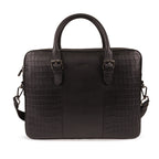 Regent Premium Leather Laptop Bag for Men – Black