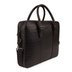 Regent Premium Leather Laptop Bag for Men – Black