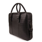 Regent Premium Leather Laptop Bag for Men – Black