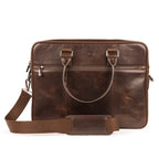Lorenzo Premium Leather Briefcase Bag for Men – Brown