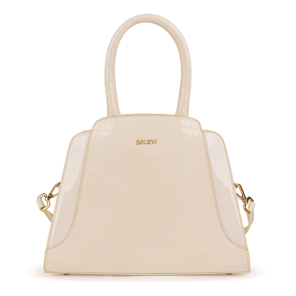 Greta Premium Leather Shoulder Bag for Women – Egret