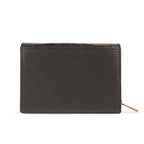 Petrina Premium Leather Flap Wallet for Women – Black
