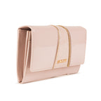 Ines Premium Leather Flap Wallet for Women – Violet Ice