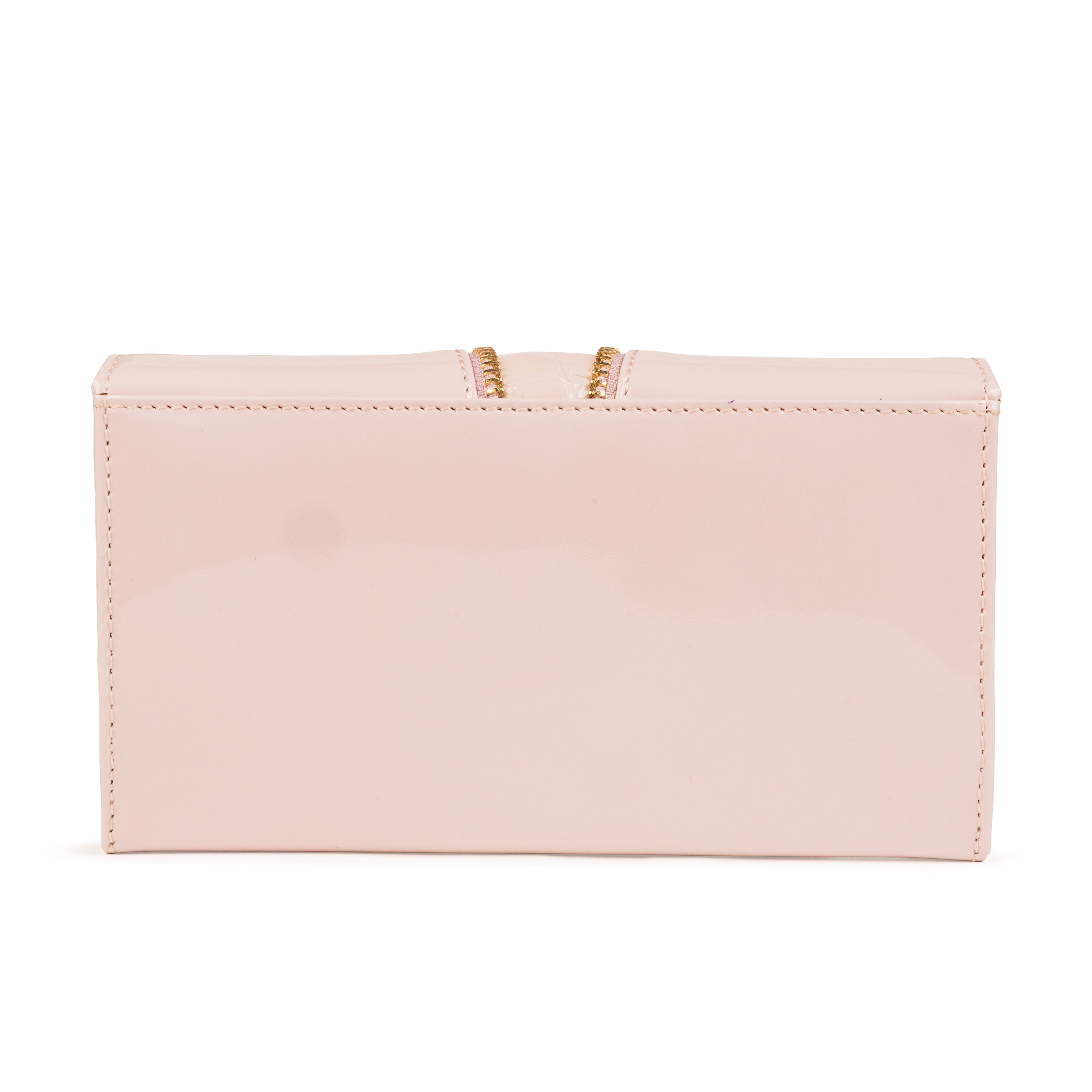 Ines Premium Leather Flap Wallet for Women – Violet Ice